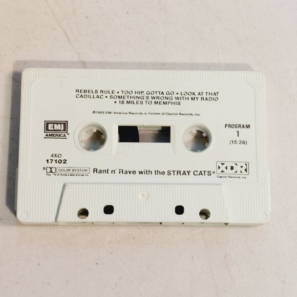 Stray Cats ‎~ Rant N' Rave (cassette, 1983) tested and works - Picture 2 of 3